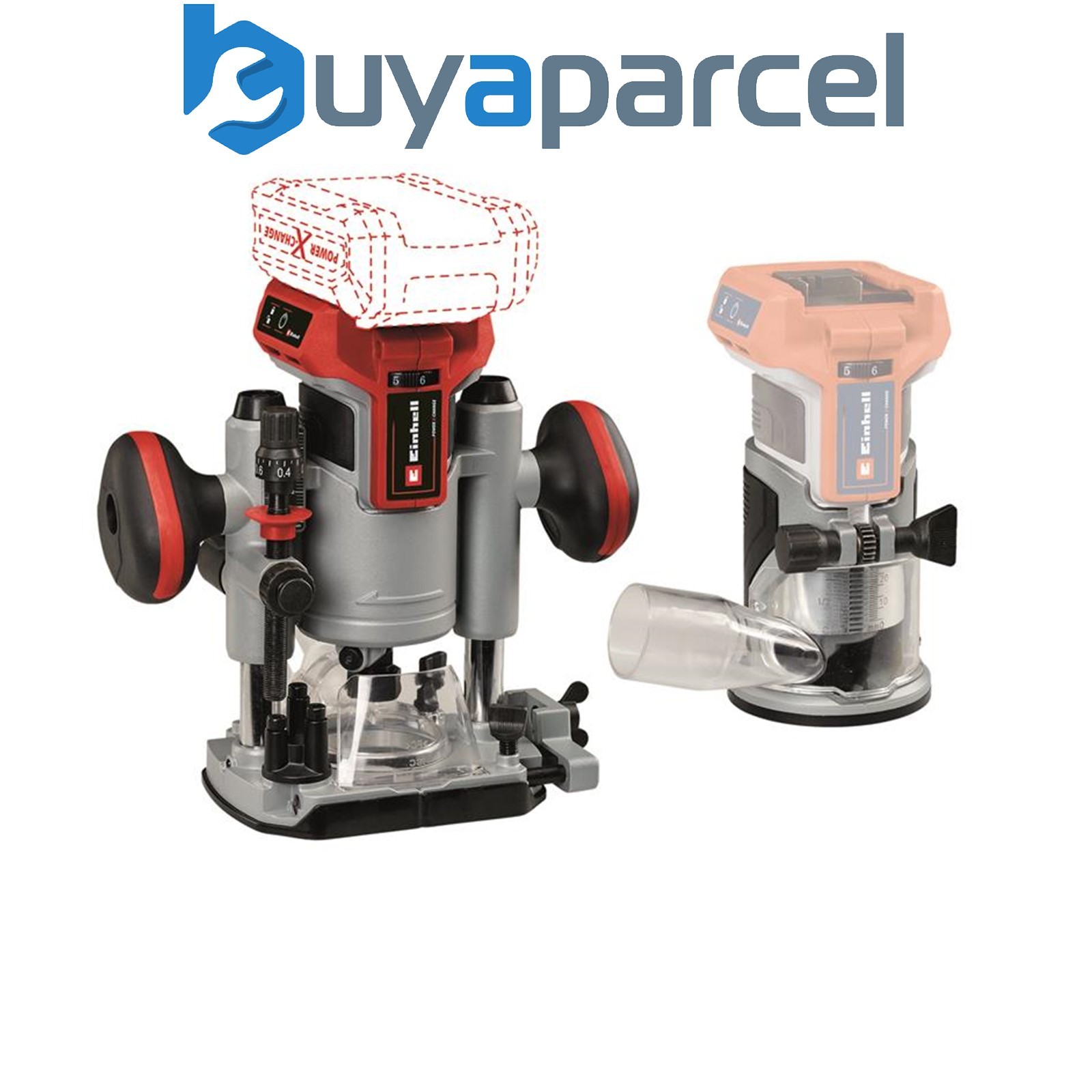 Einhell 4350410 TP-RO 18v Set Li BL-Solo Power X-Change Router/Palm Router Bare