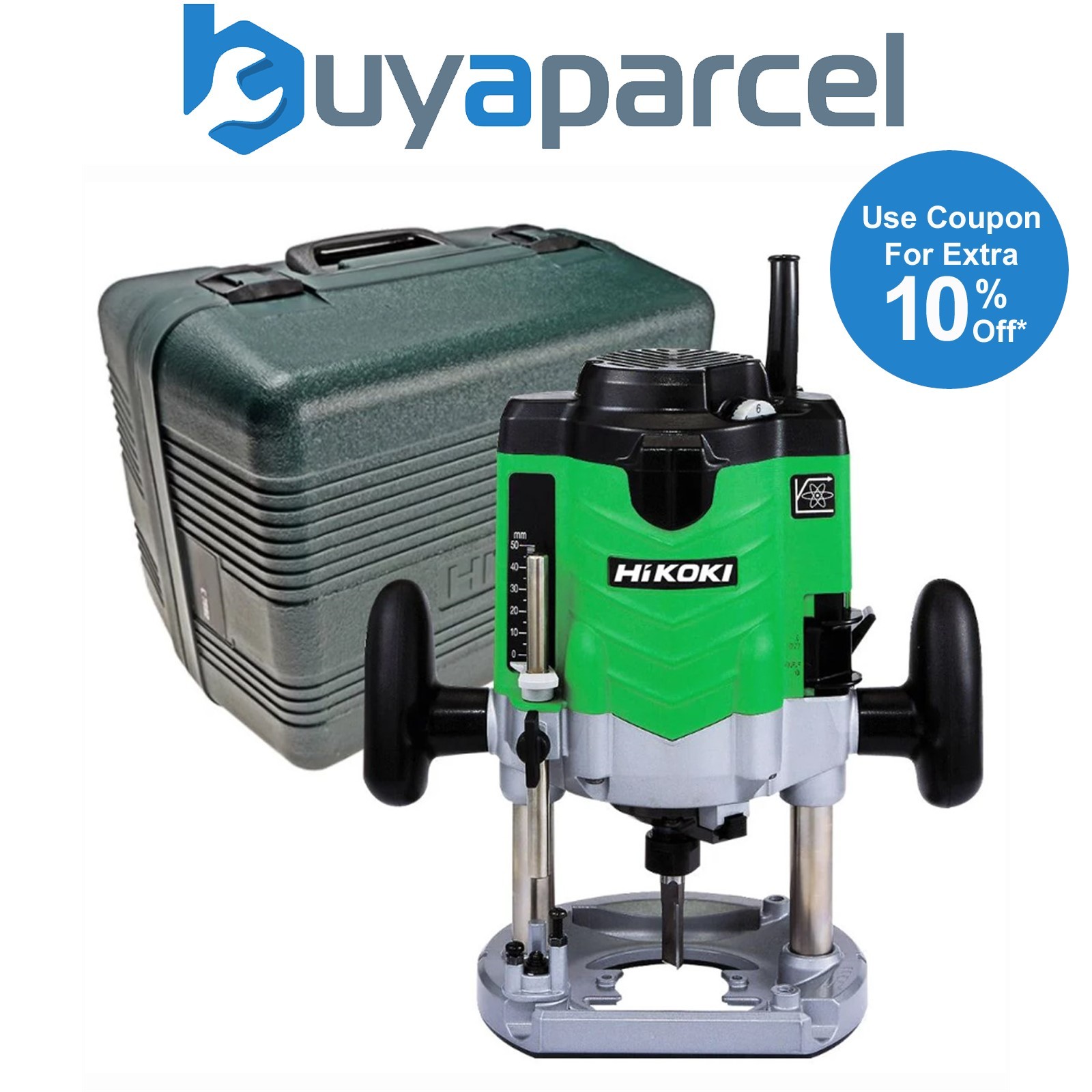 HiKOKI 110v M12VEL 1/2in 65mm Plunge Router Variable Speed 1570W Cased HIKM12VEL