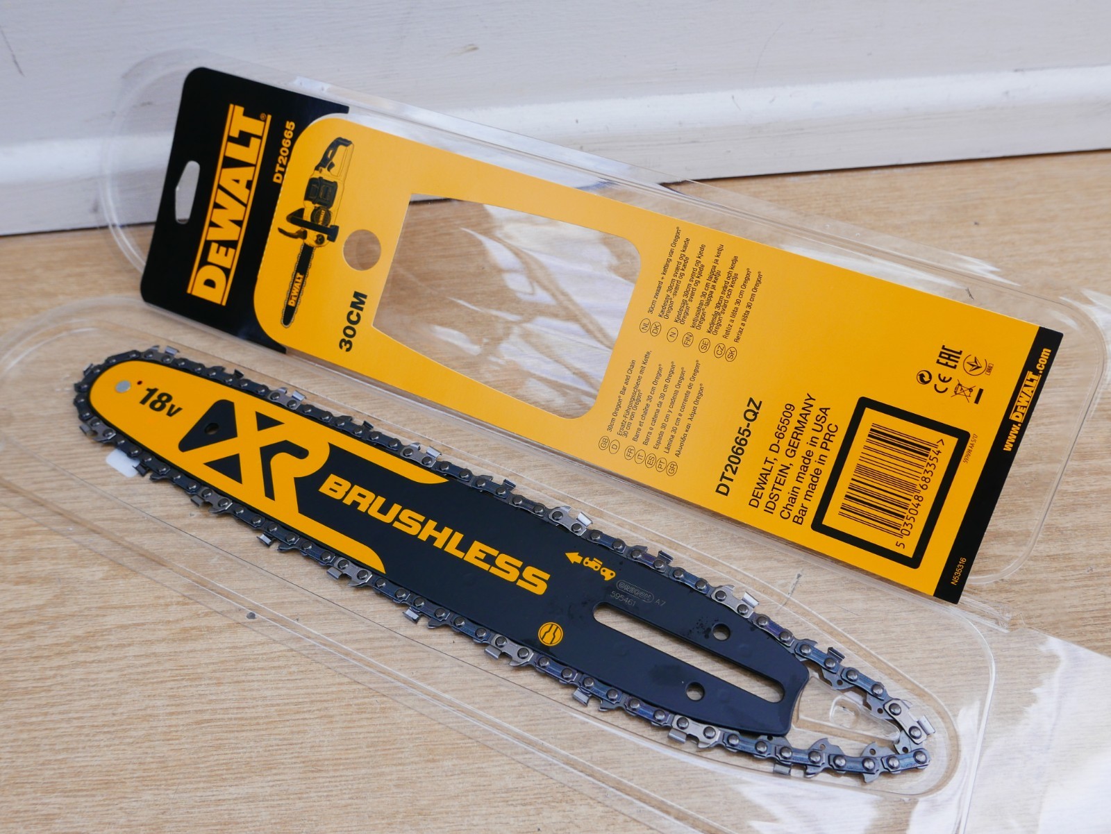 DEWALT DT20665 12" 30CM 18V DCM565 CHAINSAW BAR & CHAIN