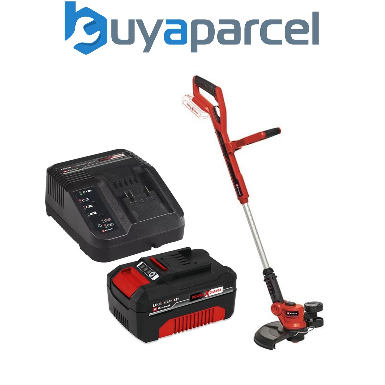 Einhell PXC Cordless Strimmer Grass Trimmer 30cm Lawn + 1 x 4Ah Battery Kit