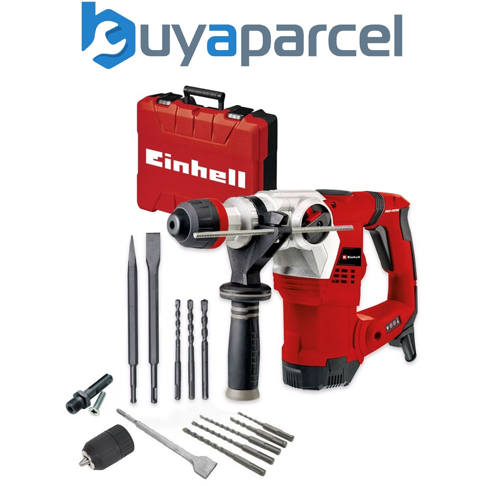 Einhell TE-RH 32 Rotary Hammer Drill 1250W 240V 4 Mode + Case + 8 Bits + Chuck