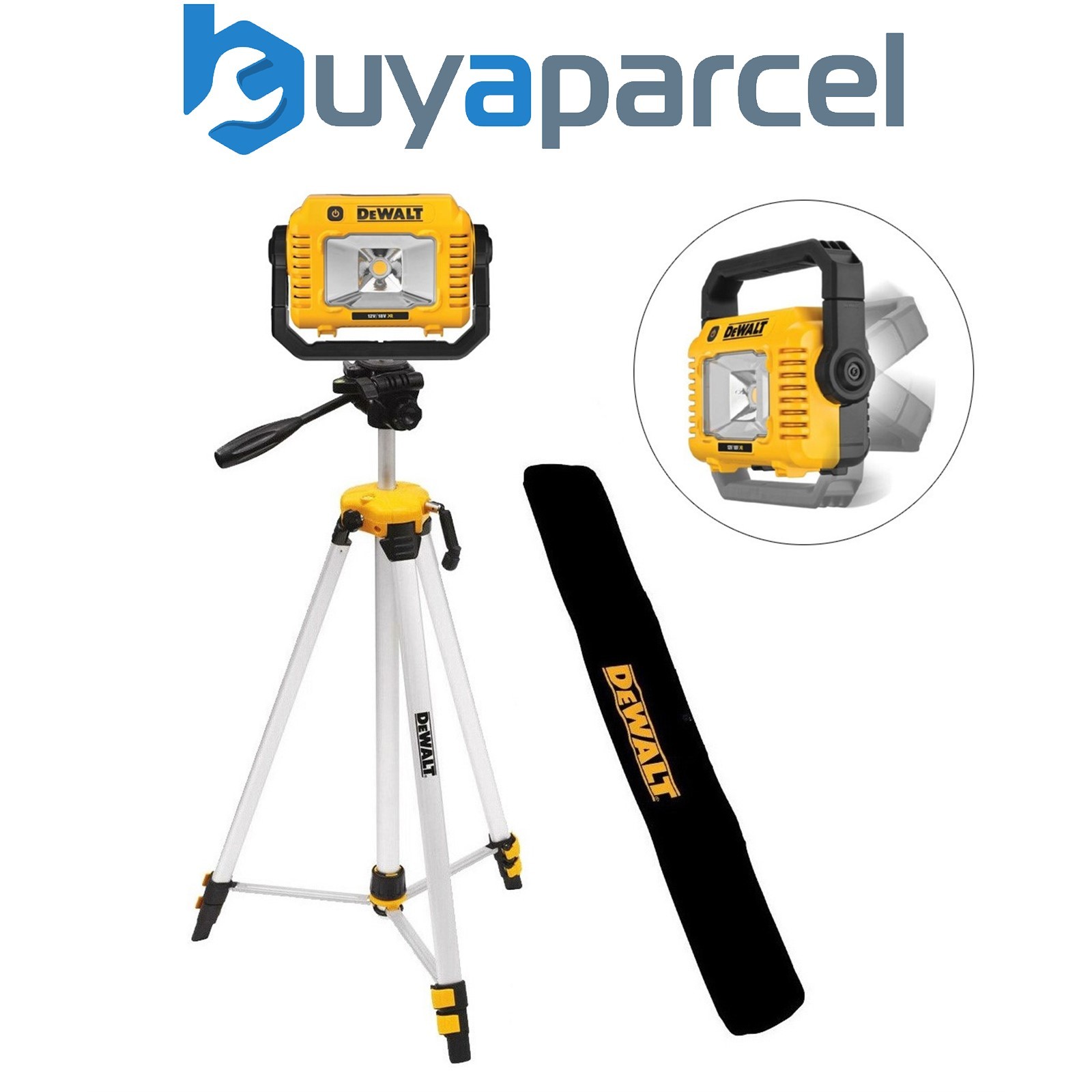 Dewalt DCL077 18v XR LED Light Tripod Site Light Pivot Head Cordless 2000 Lumen