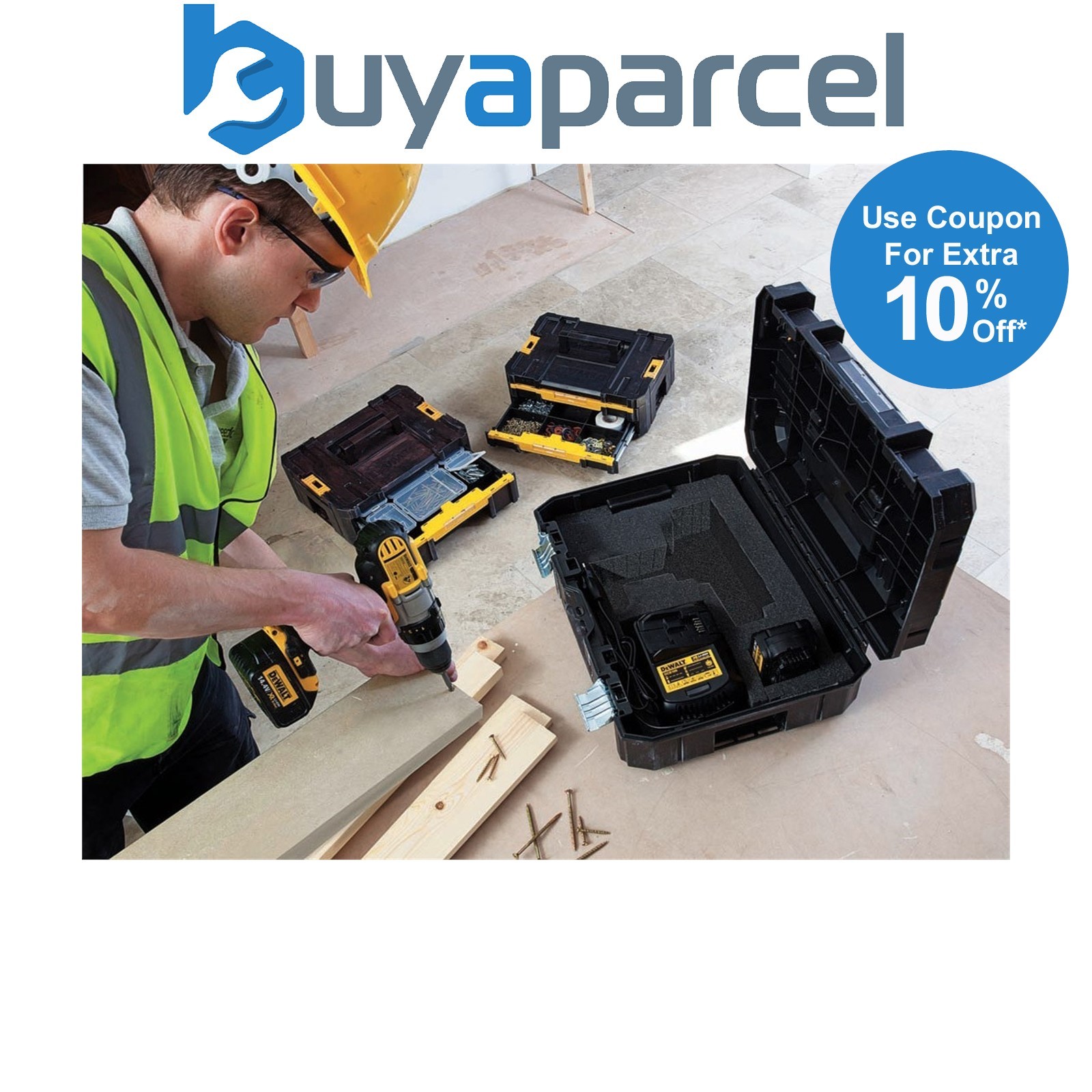 Dewalt TStak Power Tool Case + Insert - DCG412 DCS331 DCS355 DCD740 DCS551