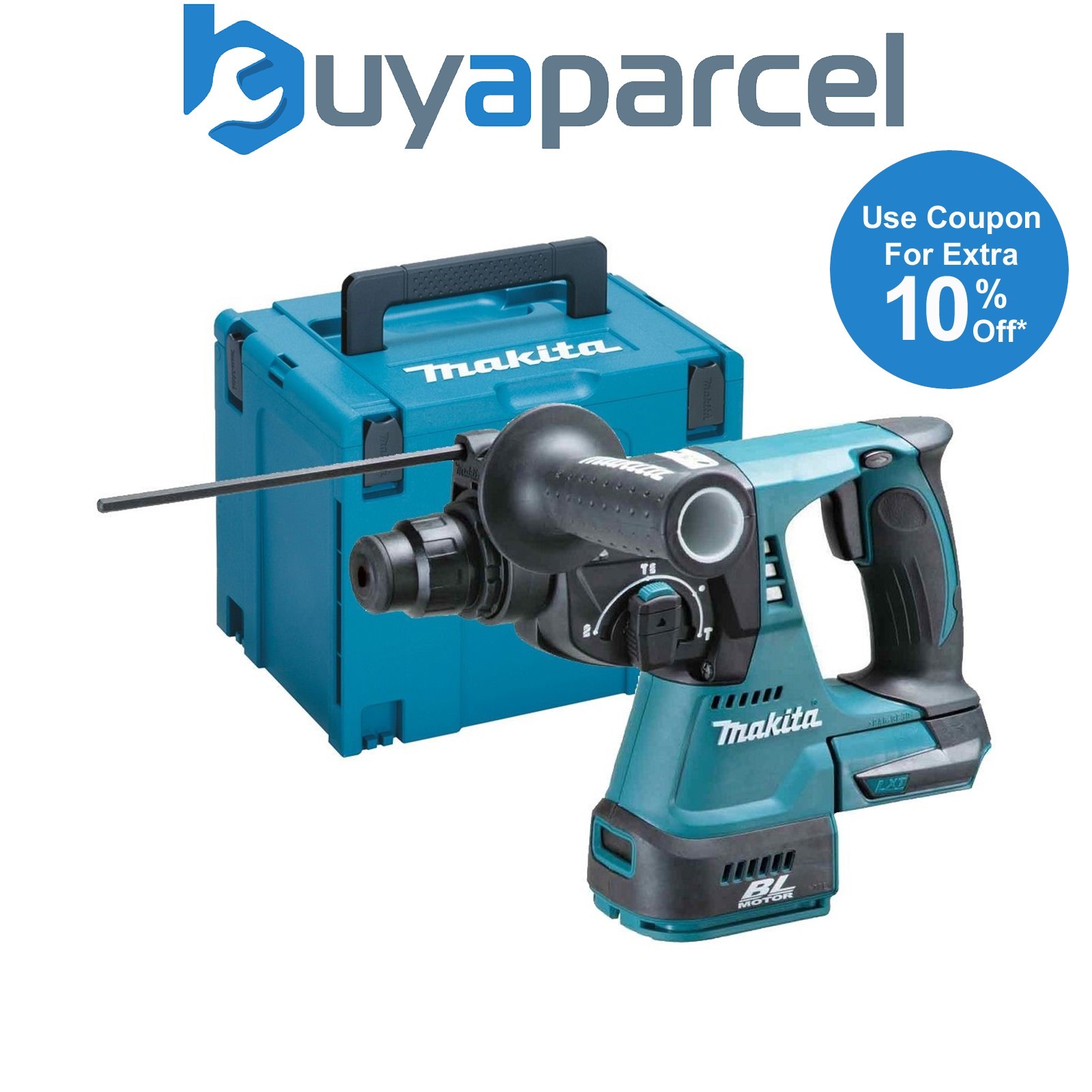 Makita DHR242Z 18v LXT Li-Ion 3 Mode 3KG SDS Rotary Hammer Drill + MakPac Case