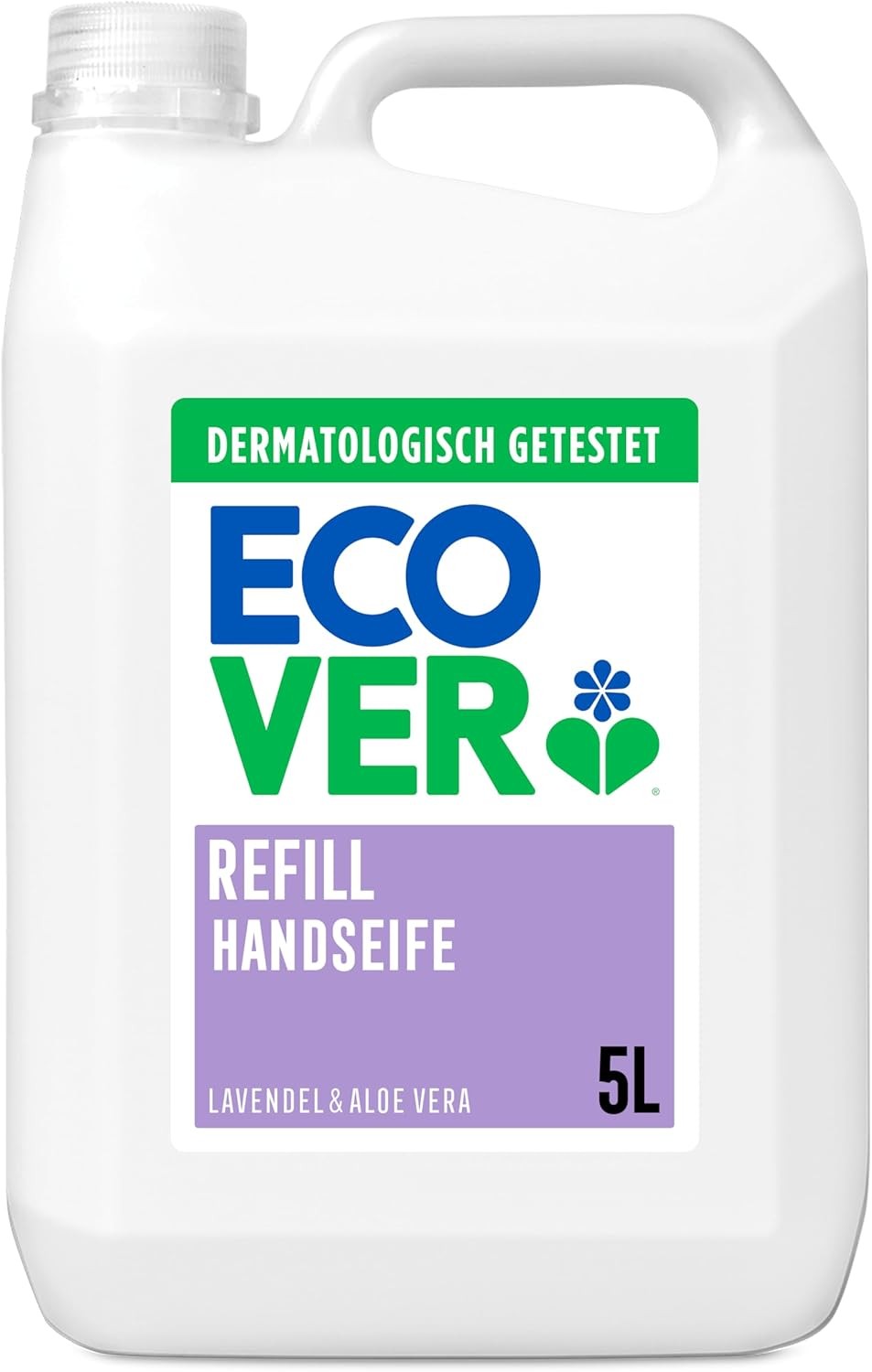 Ecover Hand Wash, Hand Soap Refill, Lavender and Aloe Vera, Dermatologically Te