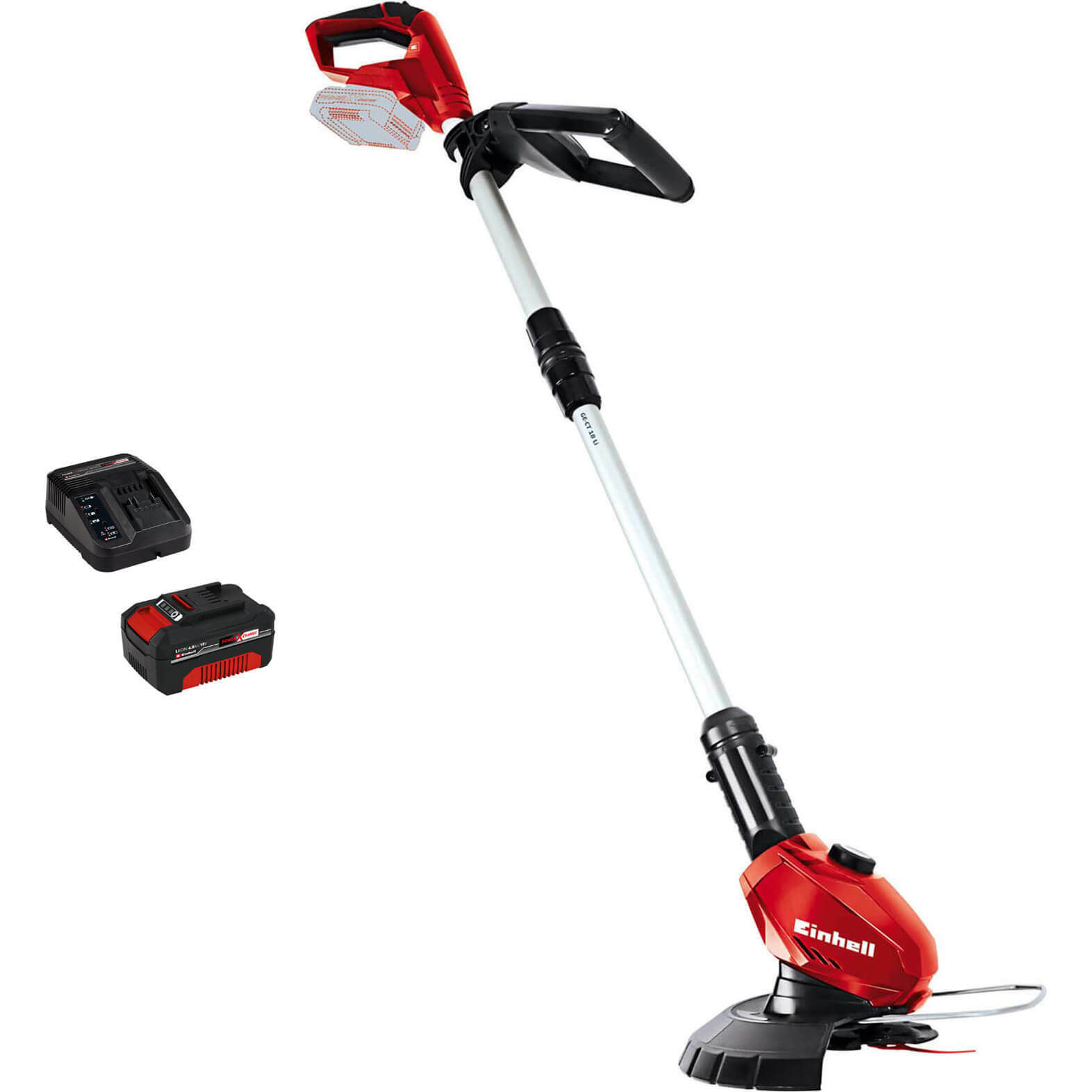 Einhell GE-CT 18 Li 18v Cordless Telescopic Grass Trimmer and Edger 240mm 1 x 4a
