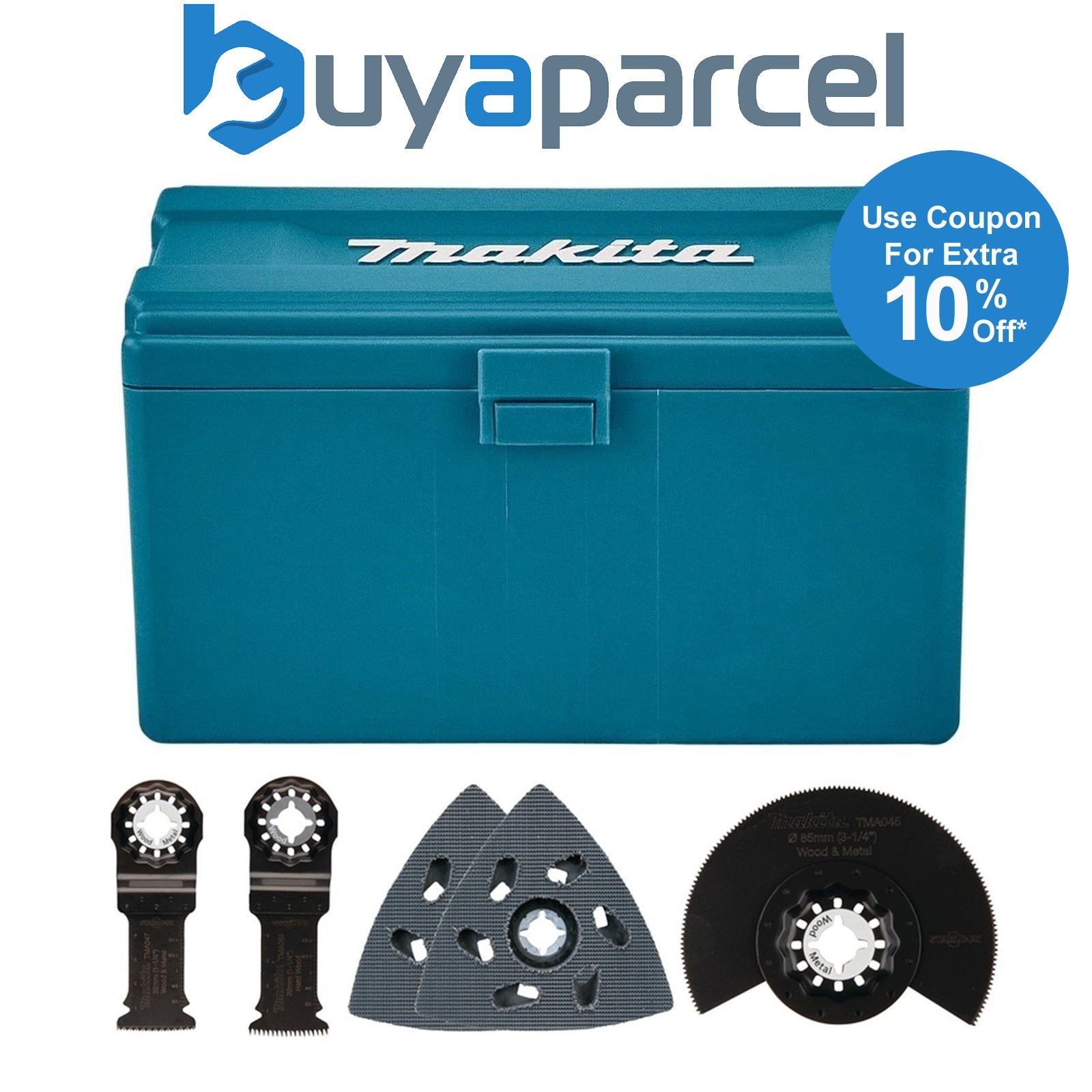 Makita Starlock Multi Tool 5 PC Carpentry Set Plunge Segment Blade DTM52 + Box