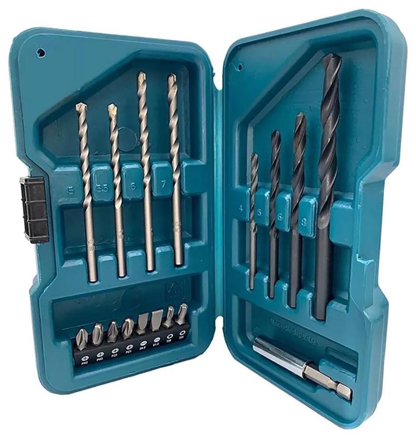 Drill & Screwdriver Bit Set, 17 Piece - D-45858
