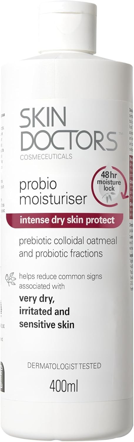 Skin Doctors UK Probio Moisturiser, 48-Hour Hydrating Body Lotion, Dermatologic