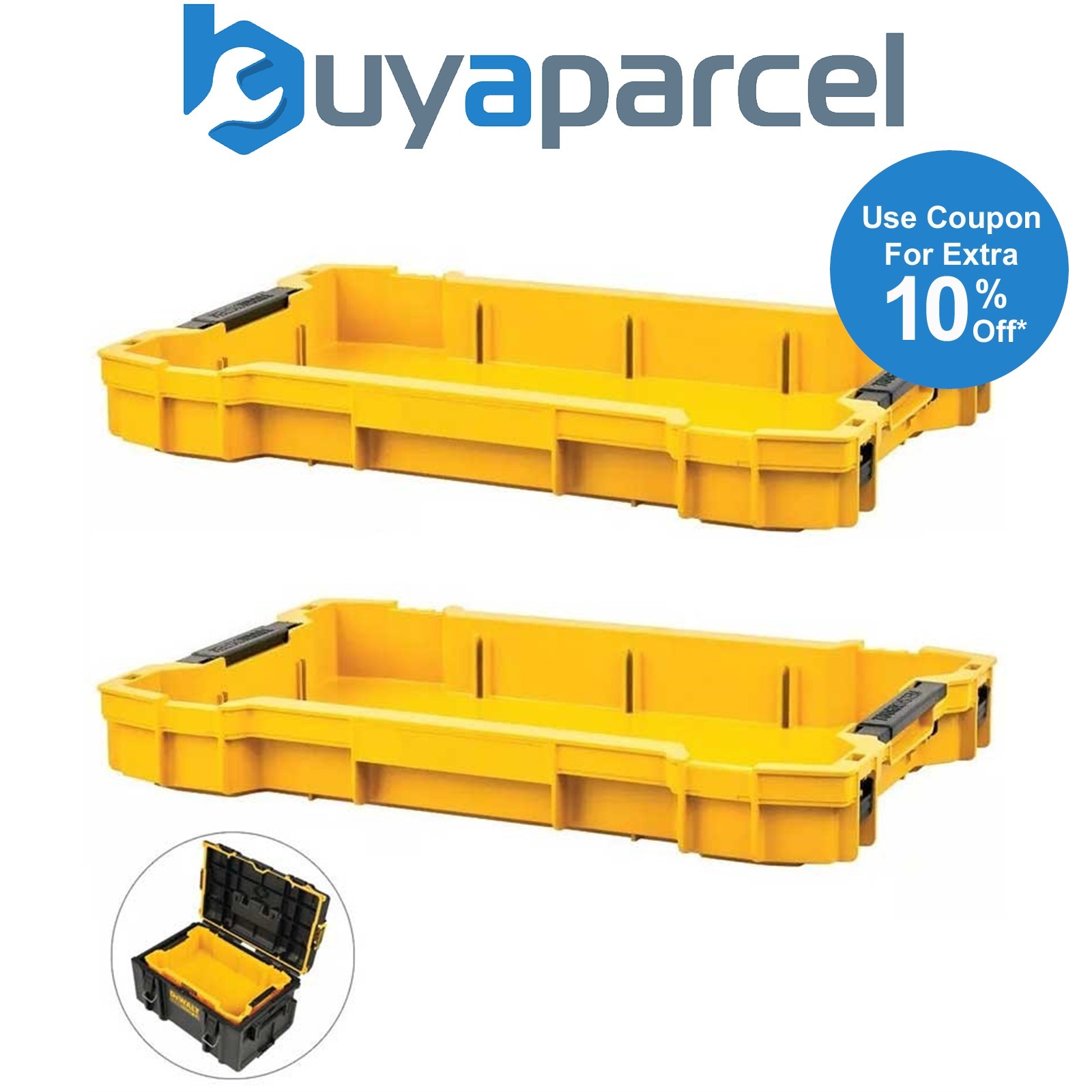 Dewalt Tough System 2.0 DWST83407-1 Tool Box Internal Shallow Tool Tray x 2